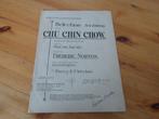 Chu chin chow - frederic norton, Piano, Gebruikt, Ophalen of Verzenden, Populair