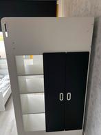 Ikea Hoogslaper met Bureau & Kast - Zwart Wit, Ophalen, Gebruikt, Hoogslaper