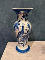 Delfts blauwe vaas Porceleyne Fles, Huis en Inrichting, Woonaccessoires | Vazen, Gebruikt, Blauw, Aardewerk of Porselein, Ophalen of Verzenden