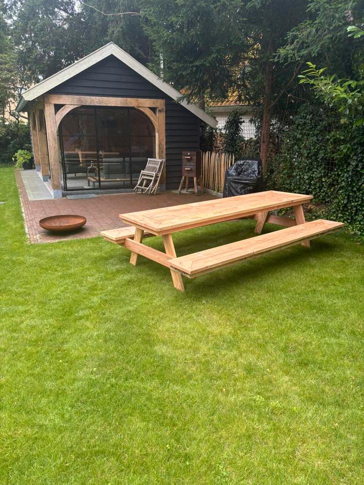 Douglashout picknicktafel, Tuin en Terras, Tuintafels, Rechthoekig, Hout, Ophalen of Verzenden