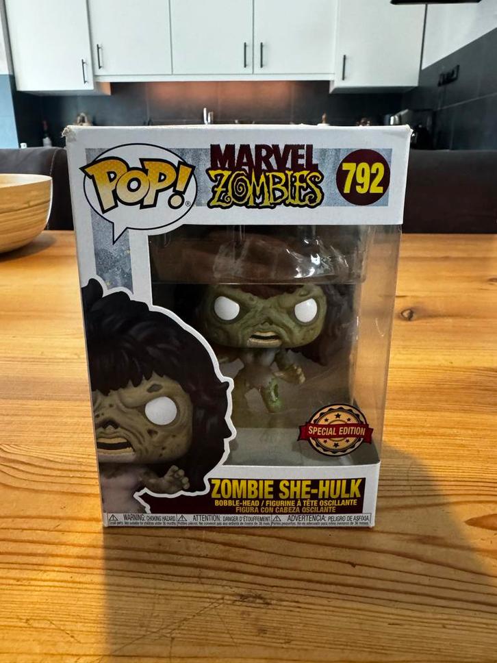 Funko Pop Marvel Zombies - Zombie She Hulk #792, Kinderen en Baby's, Speelgoed | Actiefiguren, Zo goed als nieuw, Ophalen of Verzenden