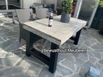 ACTIE!! Steigerhouten Tafel met Metaal onderstel., Tuin en Terras, Nieuw, Stoel, Ophalen of Verzenden, Steigerhout