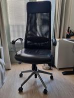 Leren bureaustoel Markus, Huis en Inrichting, Bureaustoelen, Ophalen, Gebruikt, Zwart, Bureaustoel