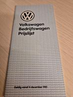 1981Nederlands Volkswagen bus T3 transporter prijslijst + LT, Boeken, Ophalen of Verzenden, Zo goed als nieuw, Volkswagen