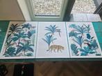 Royal Botanical set van drie posters 30x40 cm, Minder dan 50 cm, Ophalen of Verzenden, Zo goed als nieuw, Schilderij