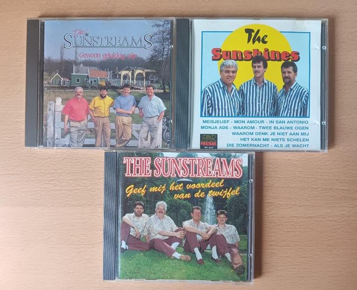 2 originele cd's van de Sunstreams en 1 cd van The Sunshines, Cd's en Dvd's, Cd's | Nederlandstalig, Gebruikt, Levenslied of Smartlap