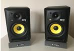 2 KRK Rokit 5 speakers in het zwart black actieve NIEUWSTAAT, Overige merken, Ophalen of Verzenden, Zo goed als nieuw, 120 watt of meer