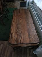 tka salontafel donker eiken, Huis en Inrichting, Tafels | Salontafels, Ophalen, Gebruikt, 100 tot 150 cm, 50 tot 75 cm