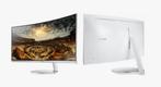 📺Samsung Monitor curved, Curved, Full HD, Zo goed als nieuw, LED