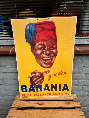 Vintage Banania Reclame bord 1995 beschikbaar voor biedingen