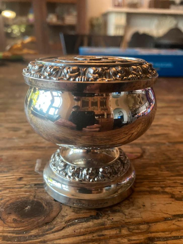 Verzilverde rozensteker van Lanthe, Antiek en Kunst, Antiek | Servies compleet, Ophalen of Verzenden