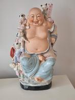 Antiek gemerkt porselein buddha met zotjes, Ophalen of Verzenden