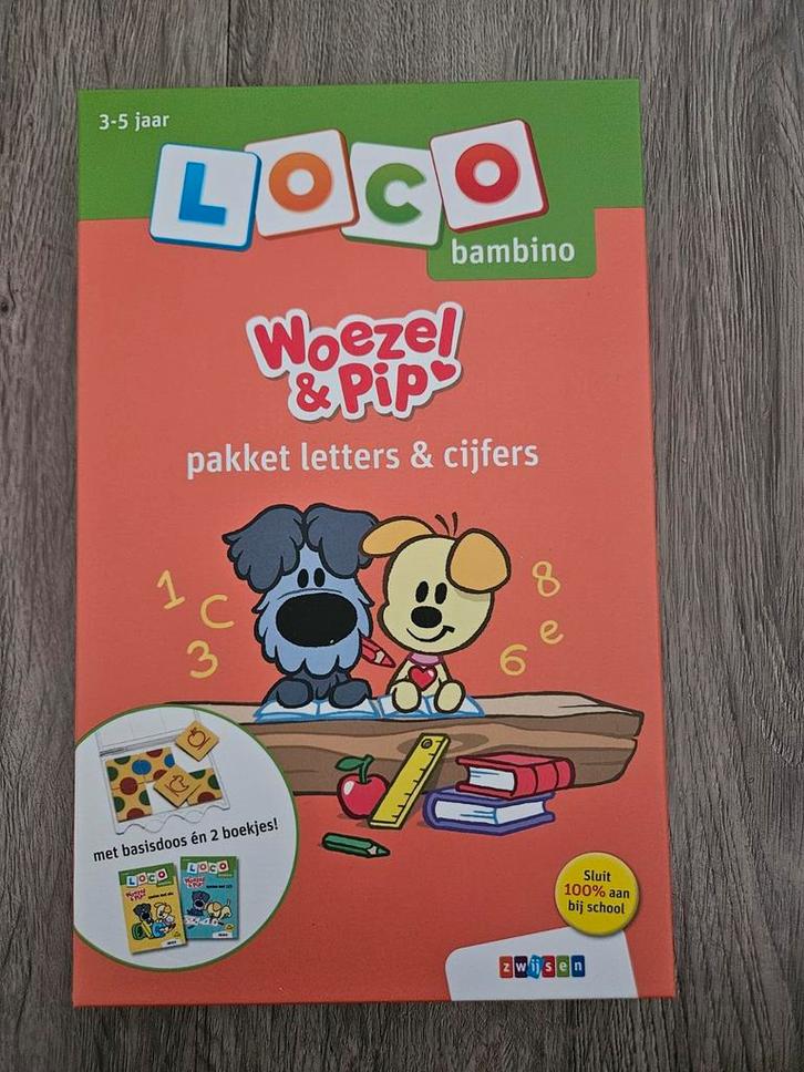 Woezel en Pip Loco Bambino - Letters & Cijfers, Kinderen en Baby's, Speelgoed | Educatief en Creatief, Zo goed als nieuw, Puzzelen