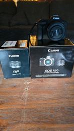 Canon R50 met lens, Audio, Tv en Foto, Fotografie | Lenzen en Objectieven, Ophalen of Verzenden, Zo goed als nieuw