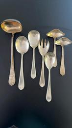 Verzilverde Serveer Set, Antiek en Kunst, Antiek | Bestek, Ophalen of Verzenden