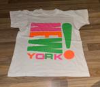 Tshirt shirt neon fluor wit witte roze groen S ?, Kleding | Heren, Ophalen of Verzenden, Gedragen, Maat 46 (S) of kleiner, Wit