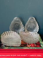 Set van 8 vintage Franse schelp schaaltjes, Verzenden, Glas, Overige stijlen, Schaal of Schalen