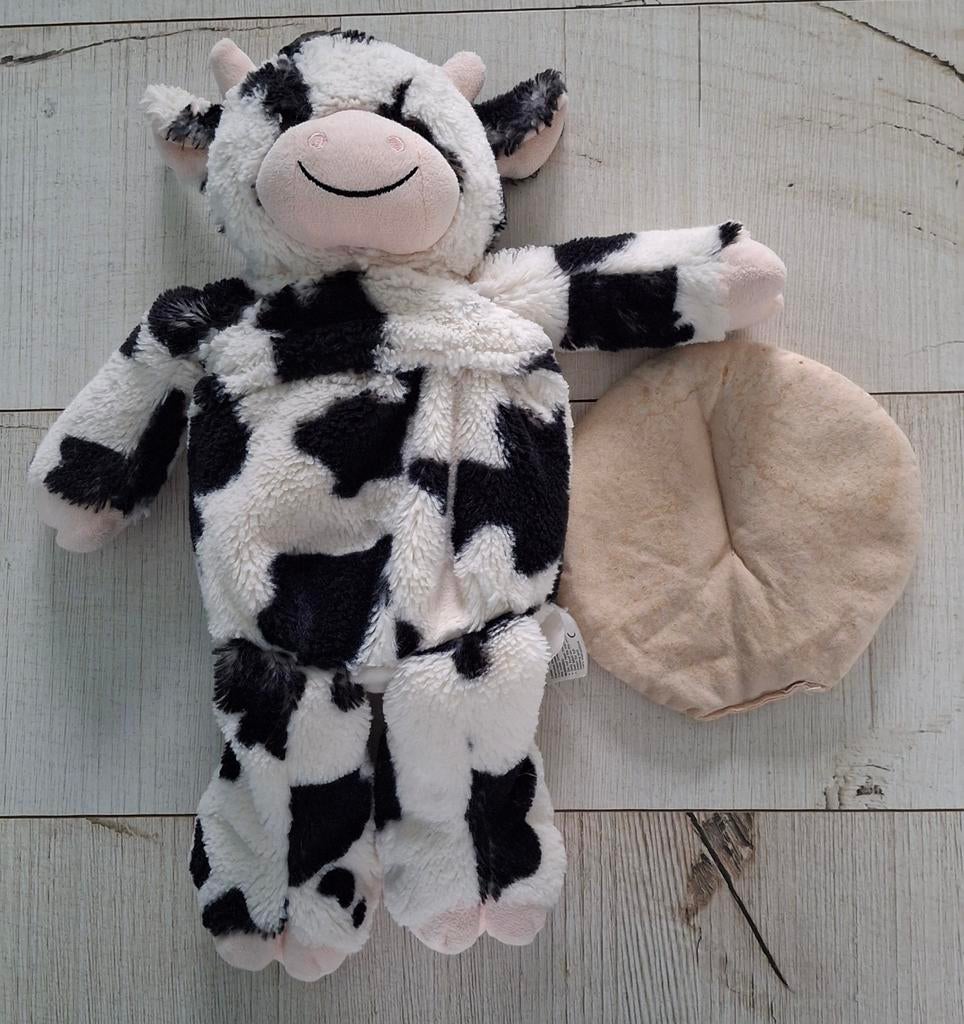 Koe Knuffel met Pittenzak Kruik, Kinderen en Baby's, Speelgoed | Knuffels en Pluche, Zo goed als nieuw, Koe, Ophalen of Verzenden