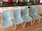 4 Blue Dining Chairs, Ophalen, Zo goed als nieuw, Blauw, Vier