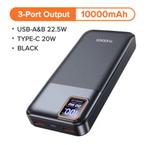 10000 mAh Quick Charge powerbank met 3 outputs, Telecommunicatie, Mobiele telefoons | Telefoon-opladers, Ophalen, Nieuw, Overige merken