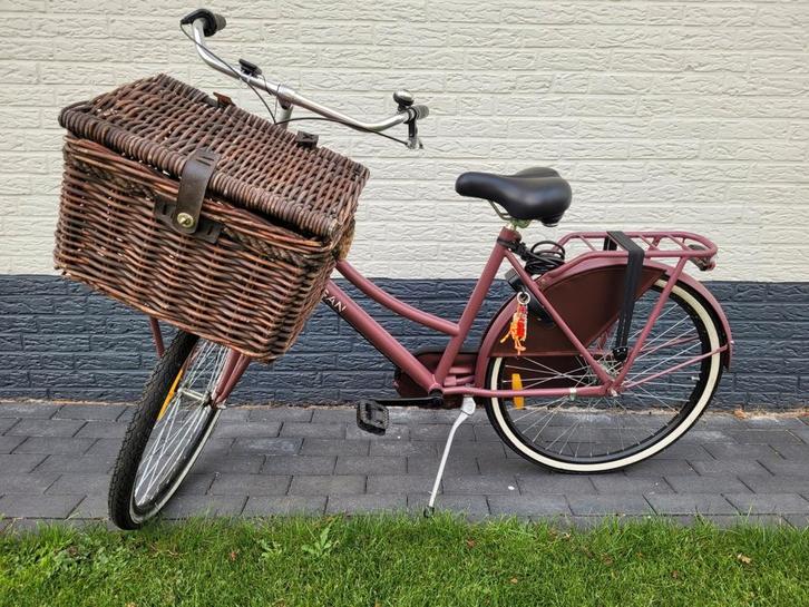Nogan Meisjesfiets 26 inch met Mand, Fietsen en Brommers, Fietsen | Dames | Damesfietsen, Gebruikt, Overige merken, Minder dan 47 cm