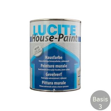 Nieuwe LUCITE House-paint 1L wit - Topkwaliteit Gevelverf beschikbaar voor biedingen