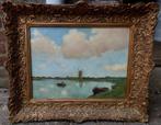 naar Johan H. Weissenbruch (1824-1903) Landschap met bootje, Antiek en Kunst, Verzenden