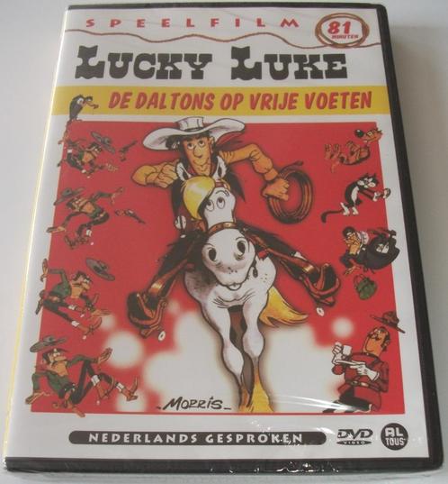 Dvd *** LUCKY LUKE *** De Daltons op vrije voeten *NIEUW*, Cd's en Dvd's, Dvd's | Tekenfilms en Animatie, Nieuw in verpakking