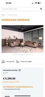 ZGAN XL Hoekbank Bendigo Microleer - Taupe - 332 x 300, Kwaliteit Microleer hoekbank groot taupe  leer modern, -, -, Hoekbank