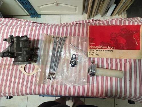 Carburateur ,  spaken , remleidingverdeelblok  FLH 79 manual, Motoren, Onderdelen | Harley-Davidson, Nieuw, Ophalen of Verzenden