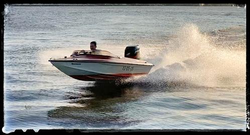 snelle speedboot, vaarklaar, met trailer, Watersport en Boten, Speedboten, Gebruikt, 3 tot 6 meter, Benzine, 70 tot 120 pk, Polyester