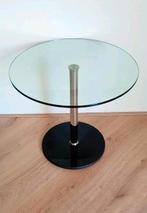 Prachtig glazen design tafeltje, Huis en Inrichting, Minder dan 55 cm, Rond, Nieuw, Glas