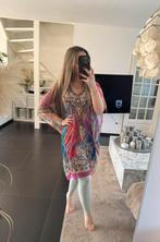 Gekleurde strand jurk poncho cover up zomer onesize NIEUW!, Maat 38/40 (M), Nieuw, Ophalen of Verzenden, Roze