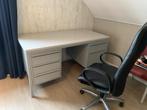 Vintage industrieel stalen Gispen Bureau, Huis en Inrichting, Bureaus, Ophalen, Gebruikt