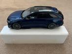 Zeldzame Audi RS6-ABT C8 Polarmaster Navarra blauw, Hobby en Vrije tijd, Modelauto's | 1:18, Ophalen of Verzenden, Zo goed als nieuw