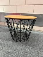 Danish design- bijzettafeltje, Minder dan 55 cm, Rond, Zo goed als nieuw, Ophalen