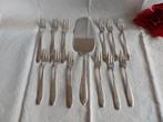 Keltum P2 taartset = 1 gebakschep + 12 gebakvorkjes, Antiek en Kunst, Antiek | Bestek, Verzenden