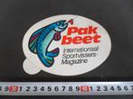 sticker Hengelsport PAK BEET Internationaal Sportvissersmag, Ophalen, Zo goed als nieuw