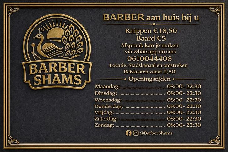 Barber aan huis bij u (thuiskapper) kapper barber, Vacatures, Vacatures | Thuiswerk