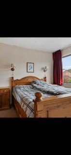 Houten Tweepersoonsbed t.e.a.b, Ophalen of Verzenden, Zo goed als nieuw, Tweepersoons, Klassiek