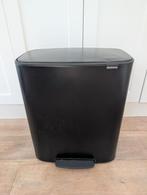 Zwarte pedaal prullenbak Brabantia 60L, Huis en Inrichting, Woonaccessoires | Prullenbakken, Gebruikt, Met pedaal, 50 tot 75 cm