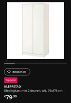 Kledingkast Ikea Kleppstad, Huis en Inrichting, Ophalen of Verzenden, Zo goed als nieuw, 50 tot 75 cm, 150 tot 200 cm