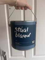 Muurverf Karwei staal blauw 2,5l, Ophalen, Gebruikt, Blauw, Verf