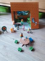 Playmobil bungalow met zipline en auto., Ophalen of Verzenden, Zo goed als nieuw
