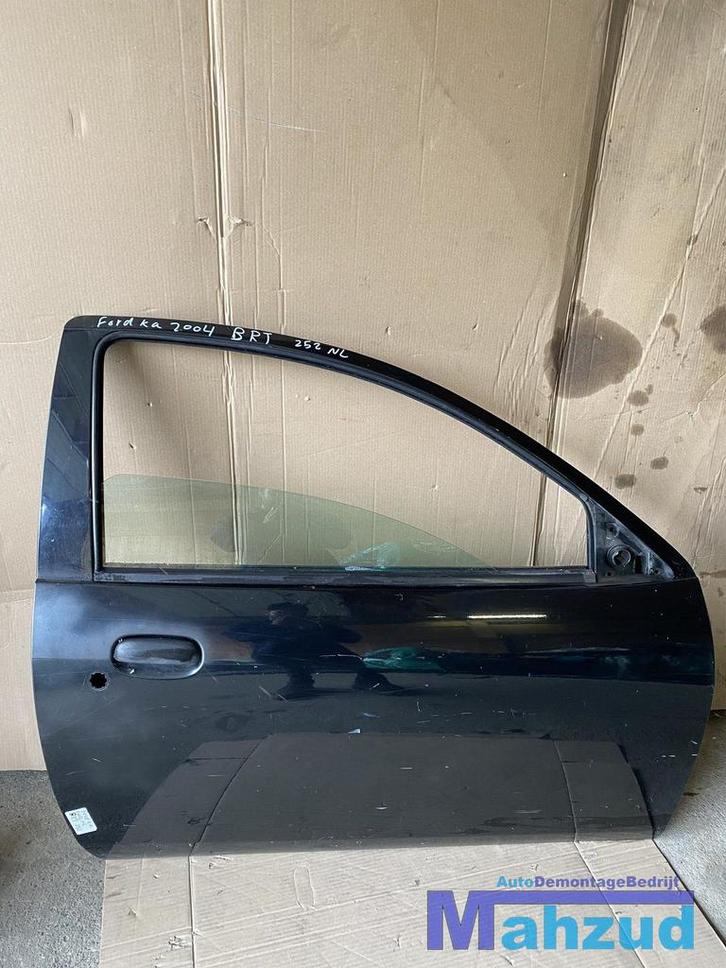 Ford KA zwart BRT Rechter rechts deur portier (1996-2008), Auto-onderdelen, Carrosserie en Plaatwerk, Deur, Ford, Gebruikt, Ophalen of Verzenden