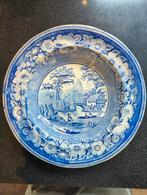 Geprint engels blauw wildrose, Ophalen of Verzenden