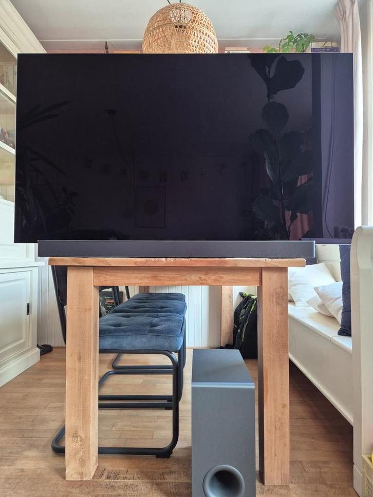 LG OLED 65 inch TV met Soundbar & Subwoofer - Zo Goed Als Ni, Audio, Tv en Foto, Televisies, Zo goed als nieuw, OLED, 100 cm of meer
