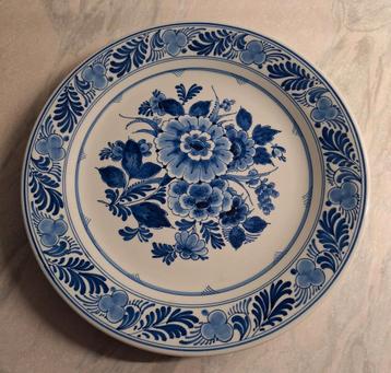 Wandbord, Porseleynen Fles, helemaal gaaf, 25 cm doorsnee  beschikbaar voor biedingen