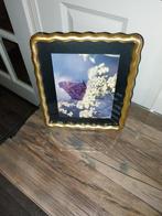 Grote fotolijst met gouden rand, Ophalen of Verzenden, Zo goed als nieuw, Hout