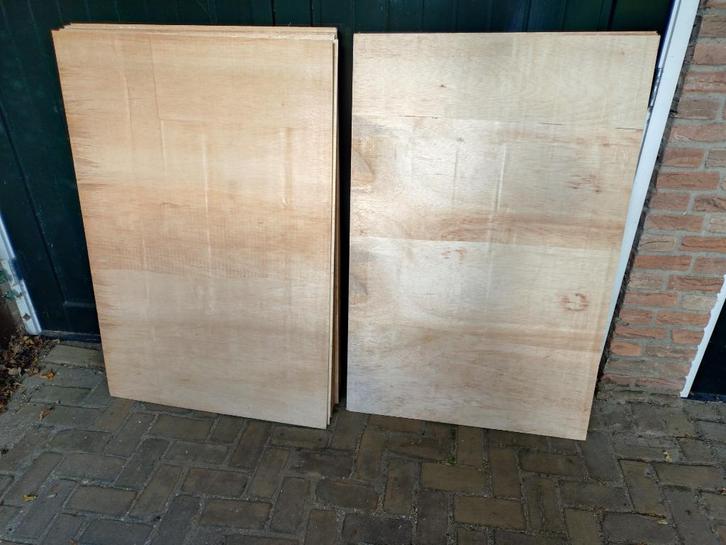 9 platen Triplex  Mutiplex 0.6cm dik, Doe-het-zelf en Verbouw, Platen en Panelen, Zo goed als nieuw, Multiplex, Minder dan 20 mm